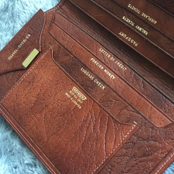 Vintage Renwick Buffalo Calf Travel Wallet - Picture 5 of 8
